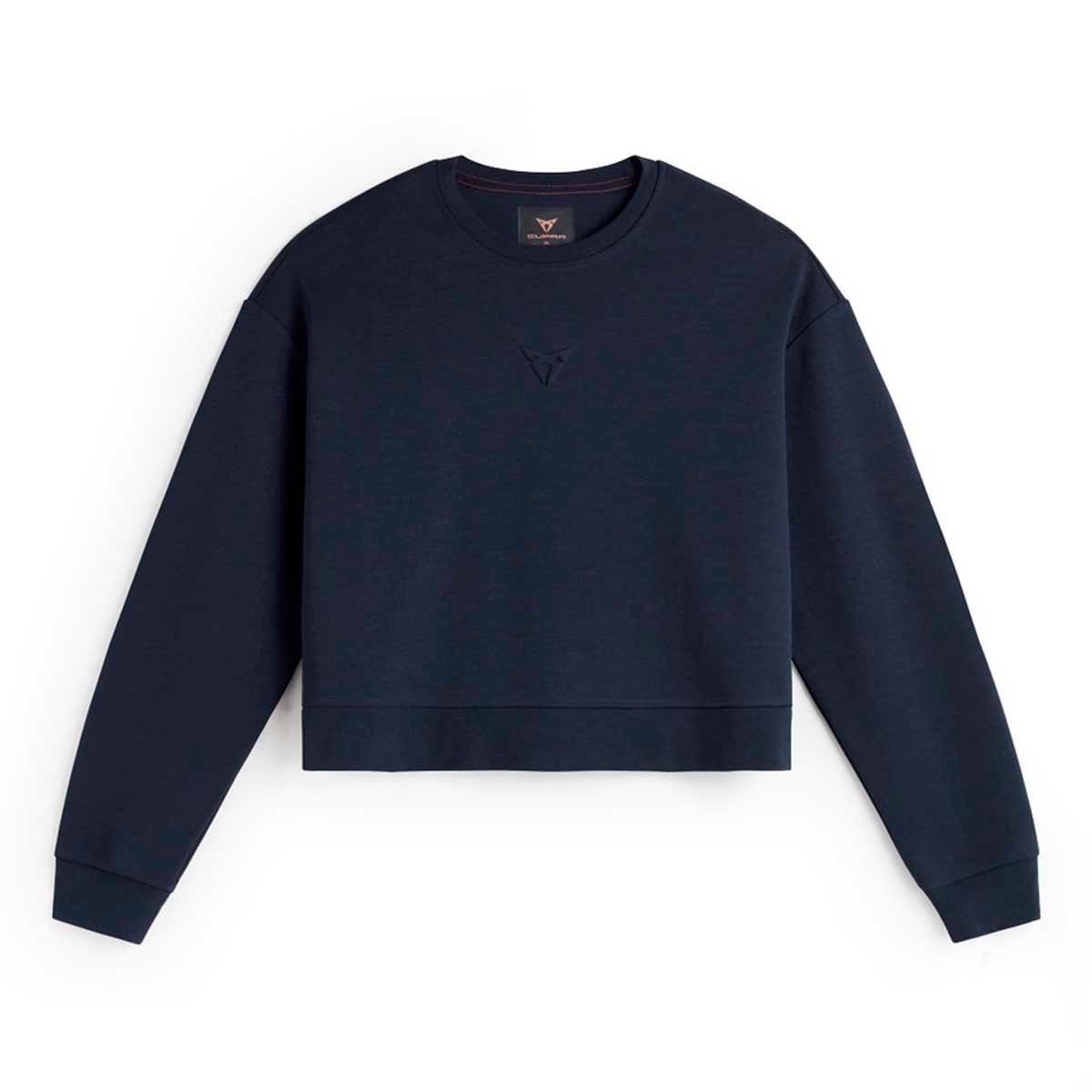 CUPRA Felpa con logo in rilievo Blu Moonslate