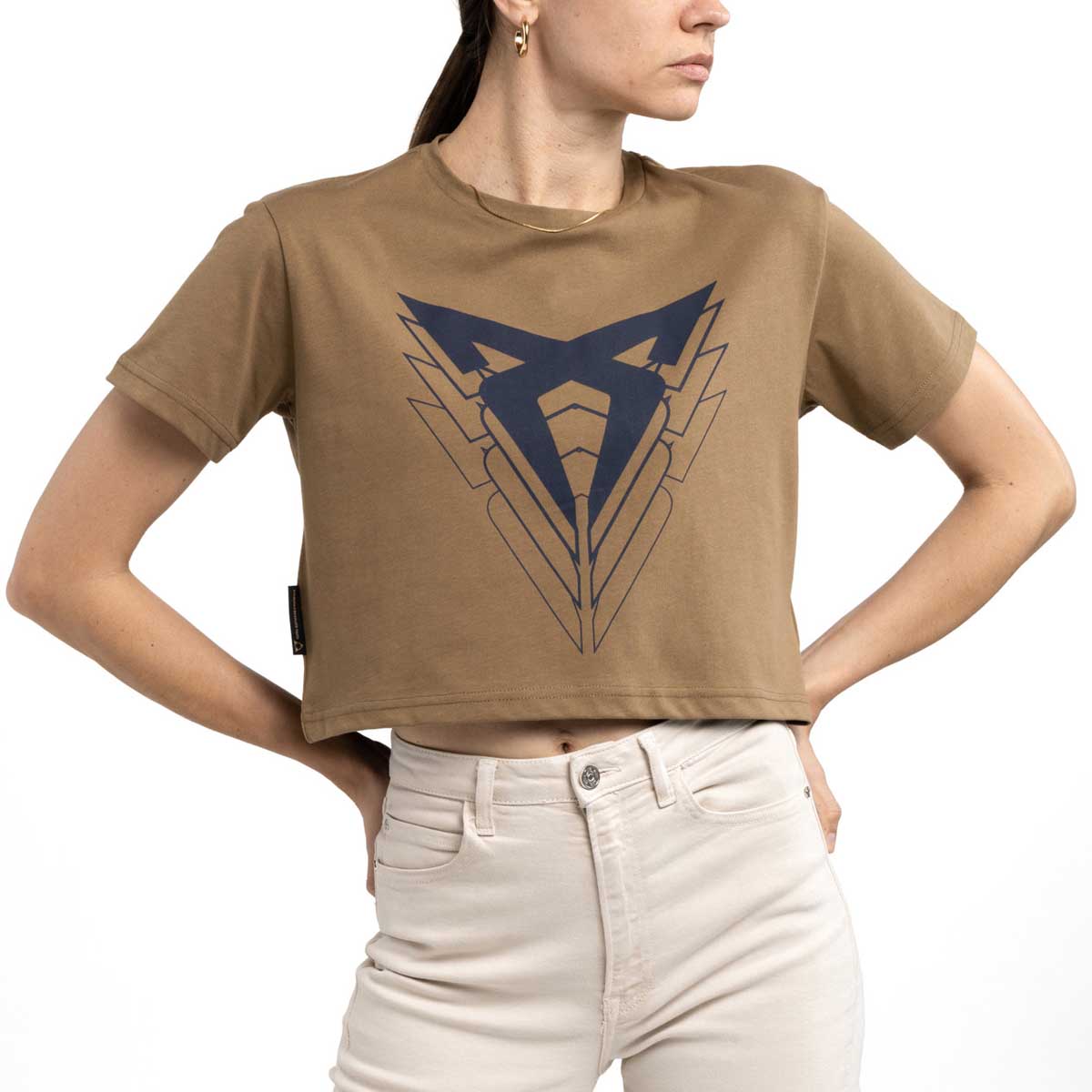 T-Shirt big logo Marrone Tobacco