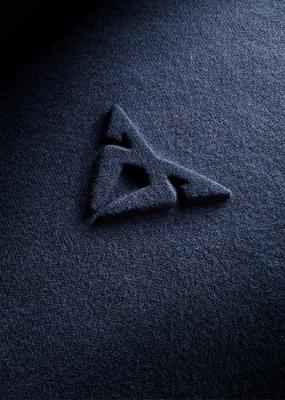 T-Shirt con logo in rilievo Blu Moonslate