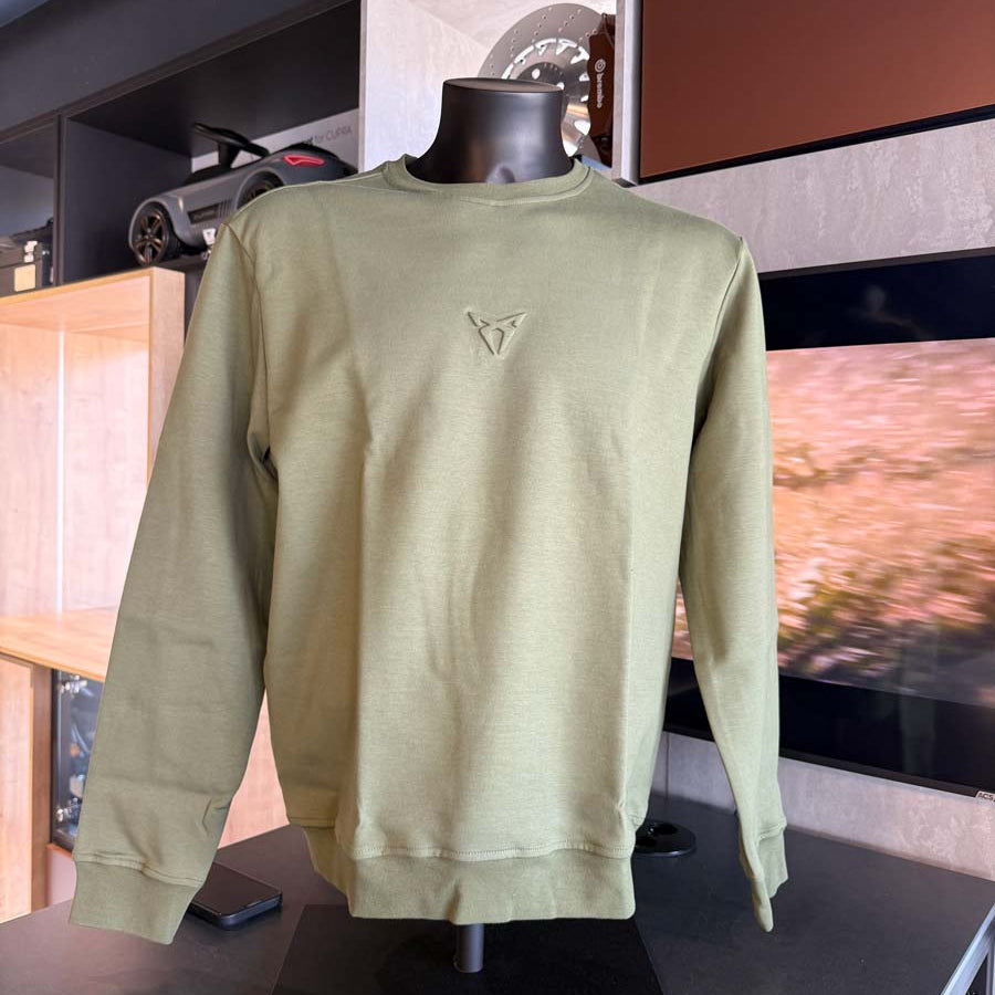 CUPRA Felpa con logo in rilievo Verde Rio