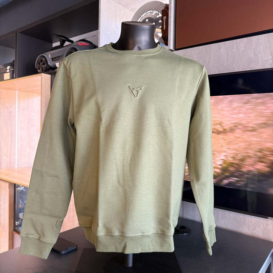 CUPRA Felpa con logo in rilievo Verde Rio